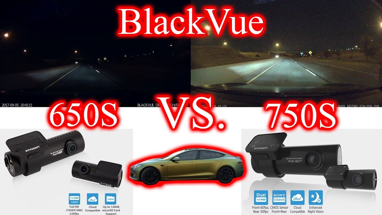 BlackVue DR650S VS DR750S Comparison on Tesla
