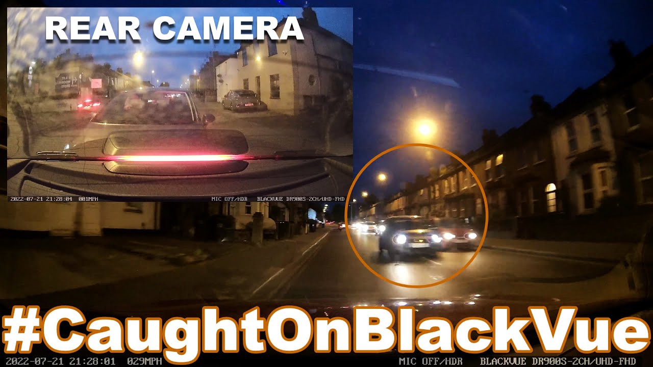 Car On The Wrong Side Of The Road Causes Rear-End Accident #CaughtOnBlackVue