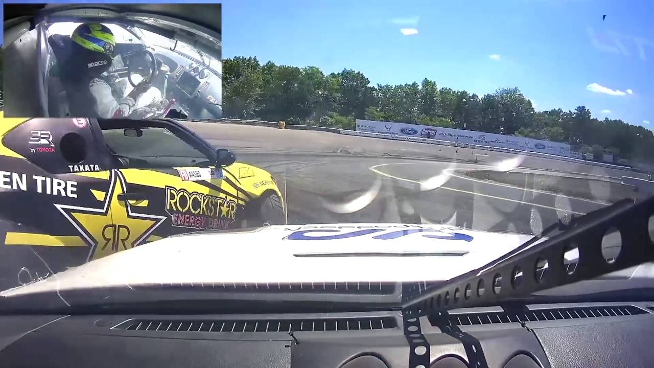 [Formula Drift New Jersey 2016] Dashcam footage of Patrick Mordaunt vs Fredric Aasbo