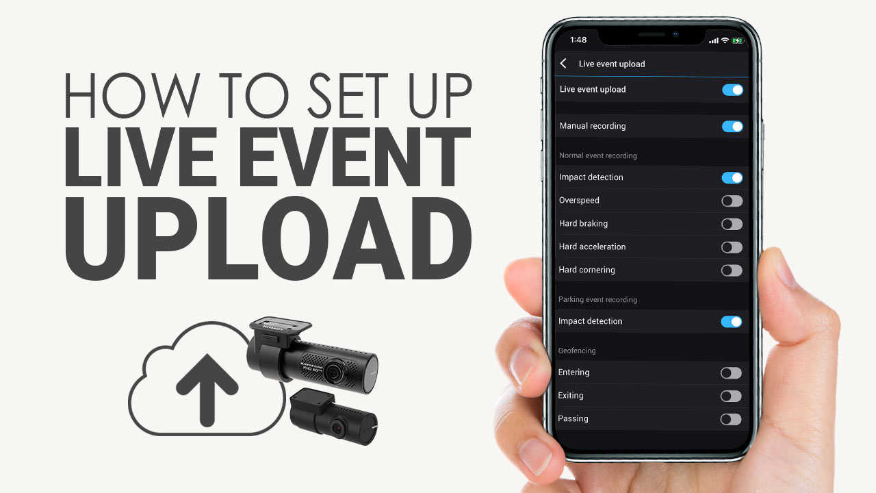 [BlackVue Cloud] How To Set Up Live Event Upload (Step by Step)