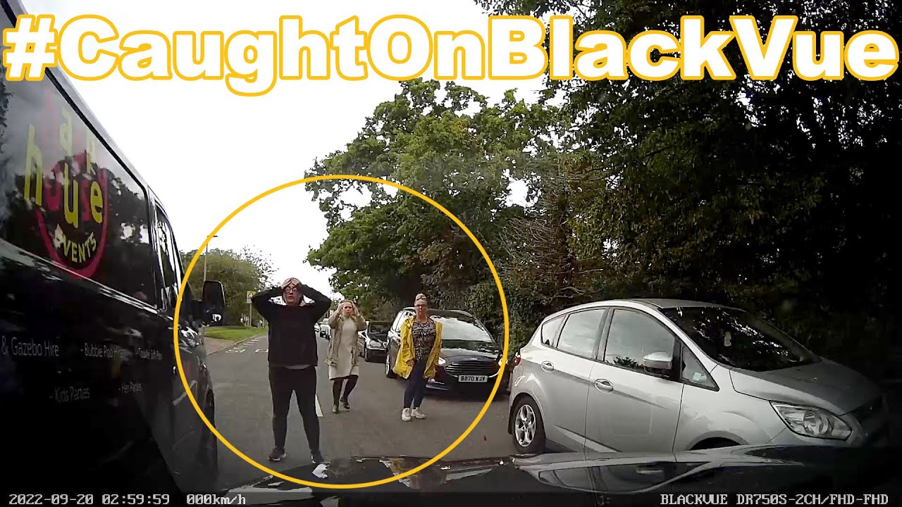 Van Rolls Down The Hill, Hits BMW #CaughtOnBlackVue